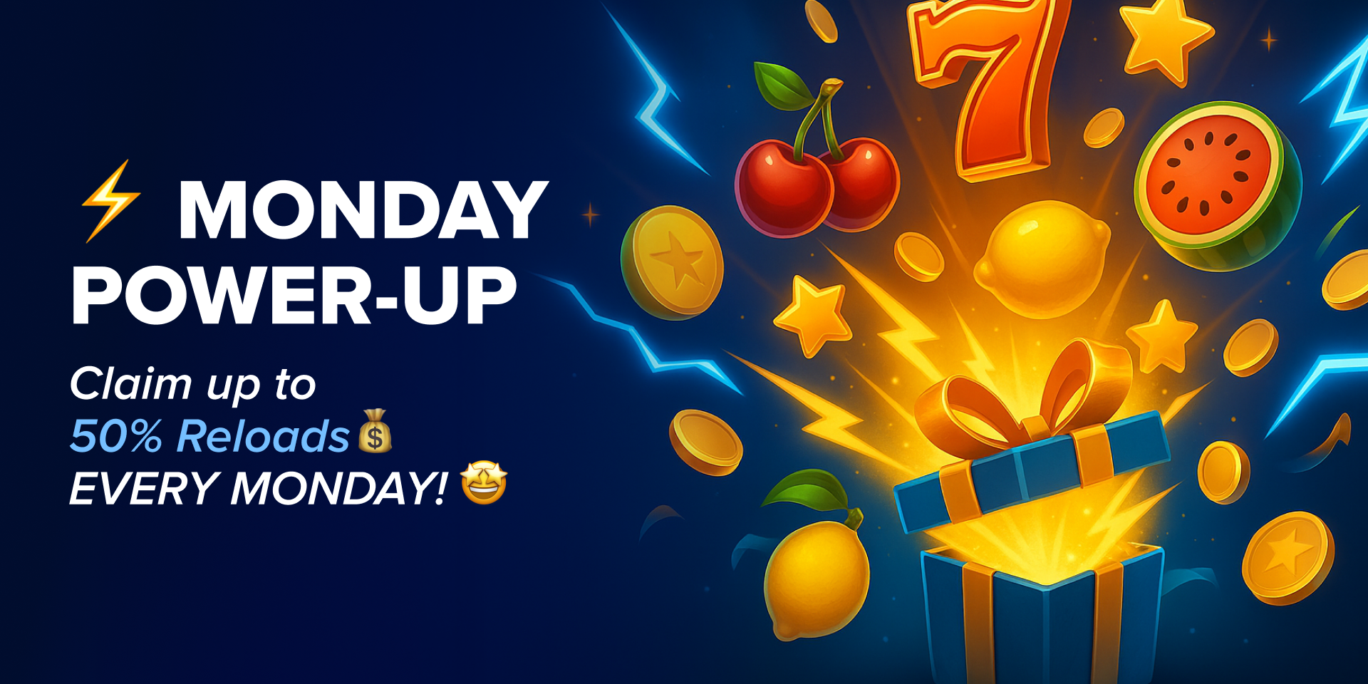 Promotion Weekly Reload Bonus - Up to 50% Extra