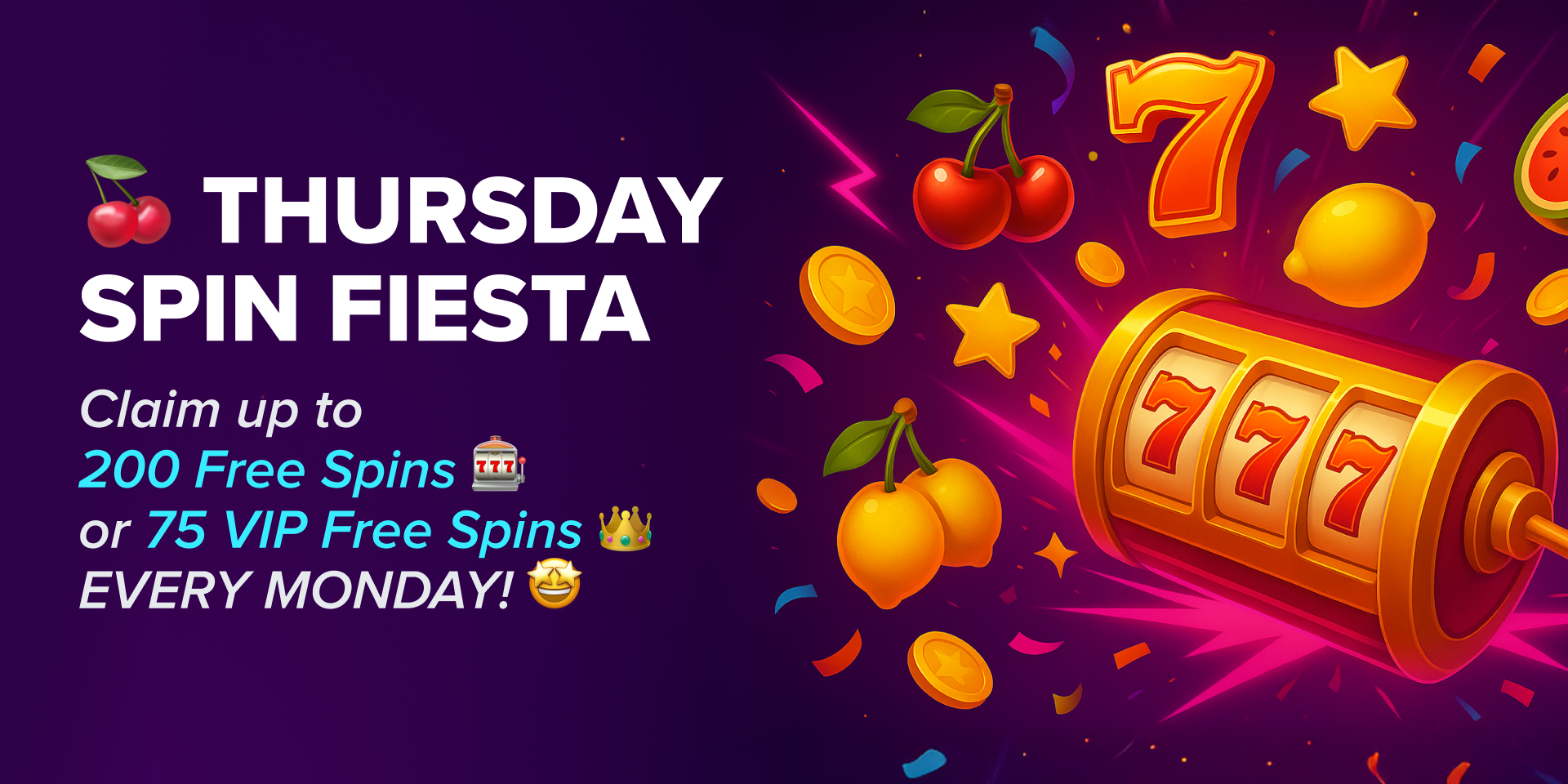 Promotion Thursday Spins Fiesta โ Free Spins Every Thursday | Wolf.io