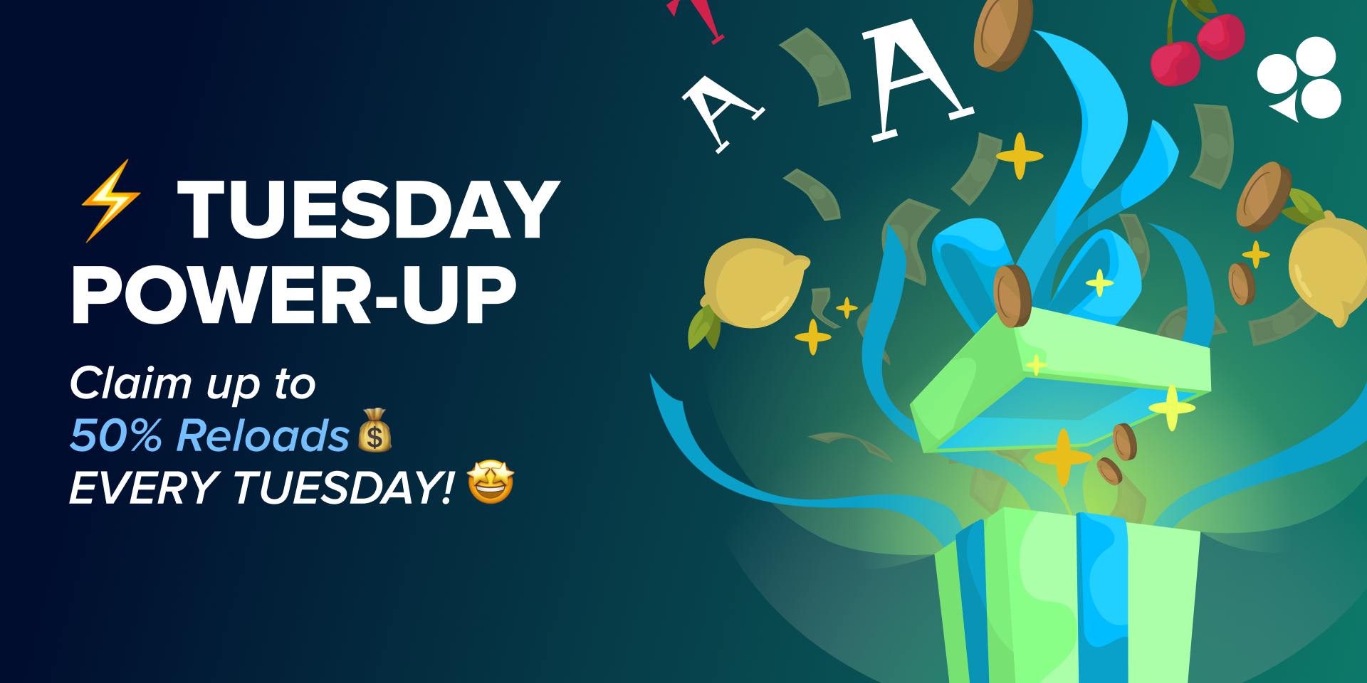 Promotion Weekly Reload Bonus - Up to 50% Extra