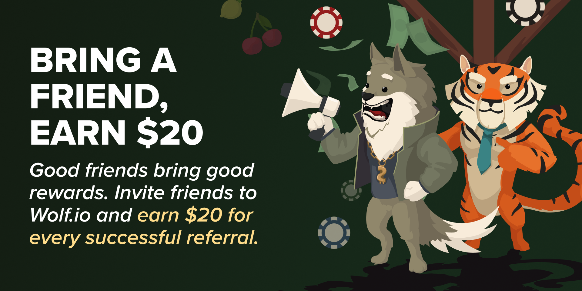 Promotion Earn $20 for Every Friend Refered