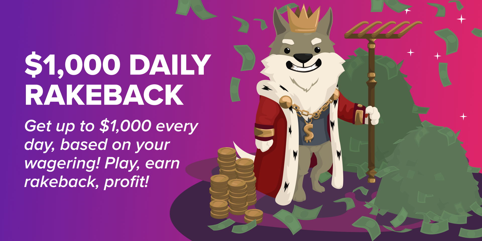 Promotion $1,000 Daily Rakeback Bonus