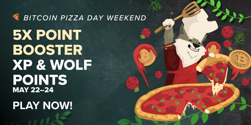Banner slide for /promotions/bitcoin-pizza-day-weekend